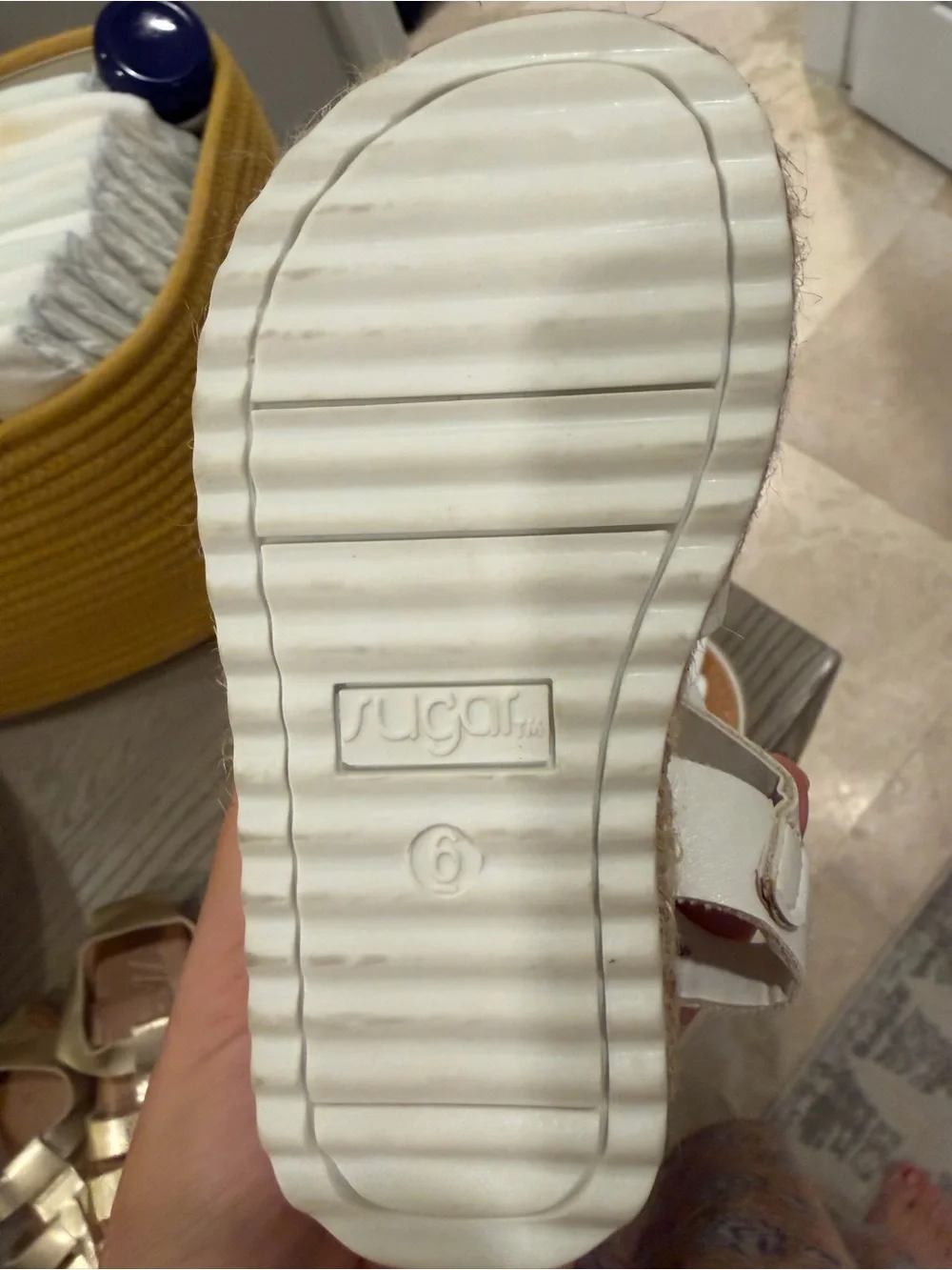 Sugar White Strappy Gladiator Sandals for Kids